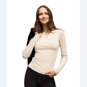 NWT MM.Lafleur Linda Shirt Ivory Size XS